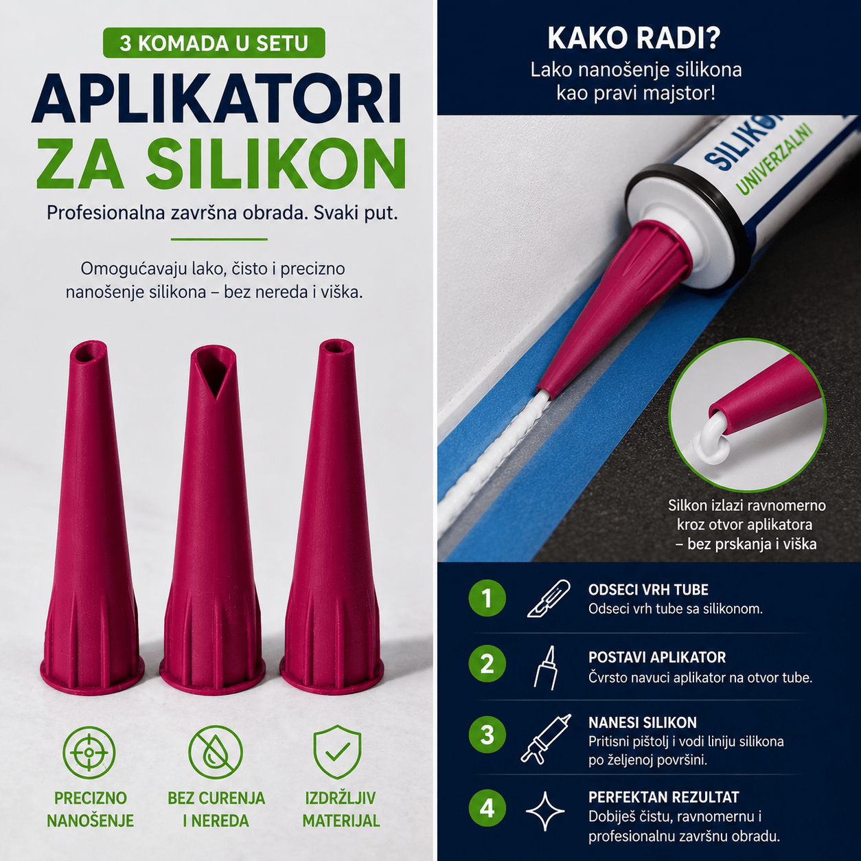 3 aplikatora za silikon - 3DM Srbija