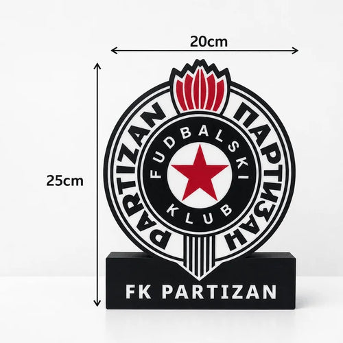 FK Partizan Lampa dimenzije
