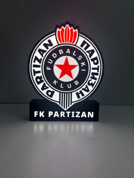 Partizan personalizovana lampa - 3DM Srbija